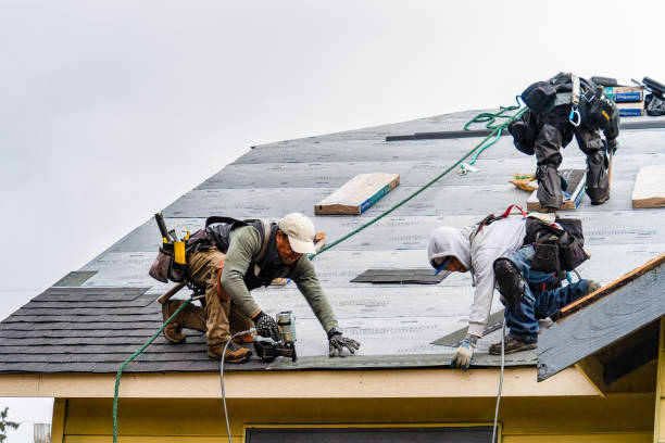 Professional Roof Installation technician working in Wyandanch, NY